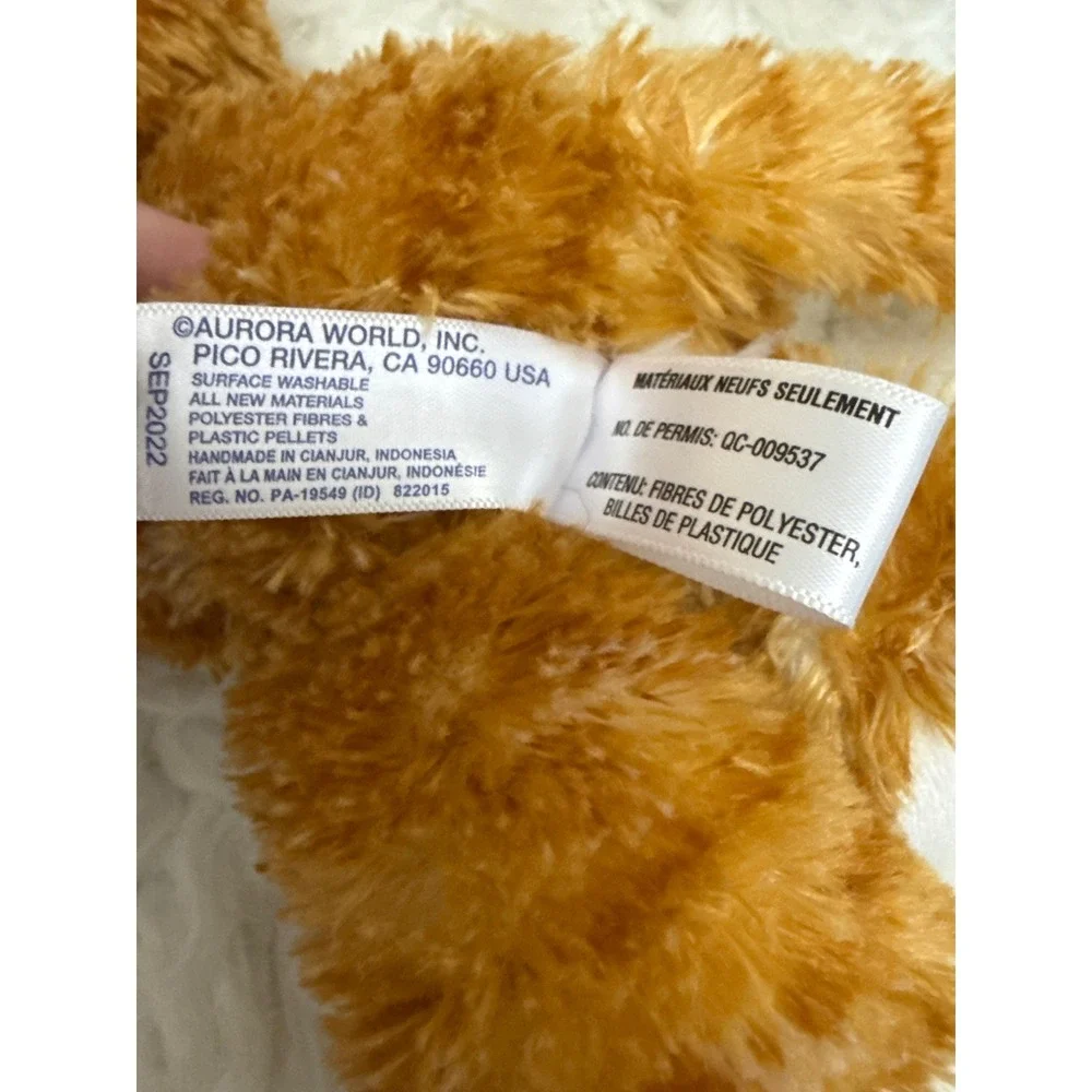 Aurora World Plush Kitten Set White Blue Eyes Ginger Orange Tabby Cat 6 Inch